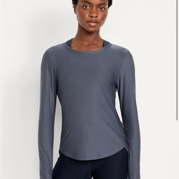 Light Blue Active Base Layer Long Sleeve Top NEW - Picture 9 of 12